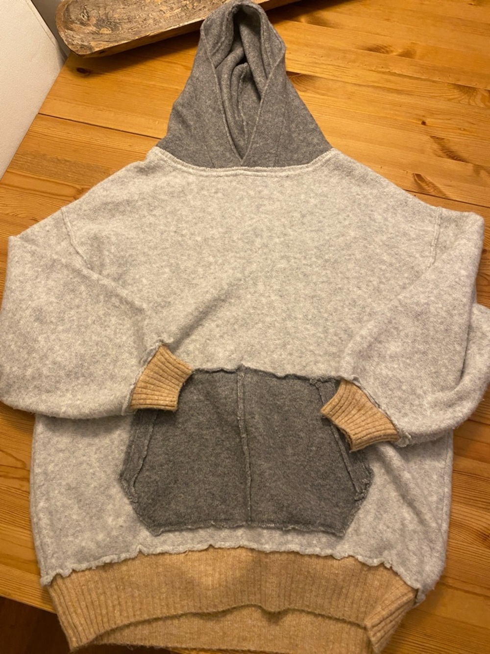 Free People Significant Other Hoodie Colorblock Sweater